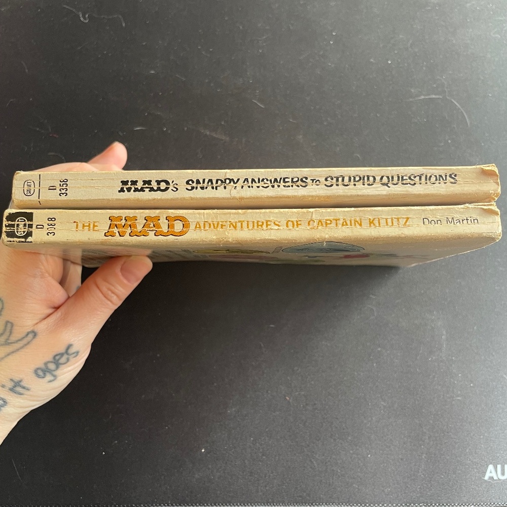 VINTAGE Mad Magazine Books - Adventures of Captain Klutz & Snappy Answers